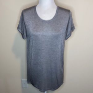 Vince Rolled Sleeve Tee Gray S